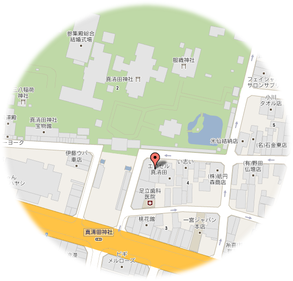 「ここきてねット」のマップ